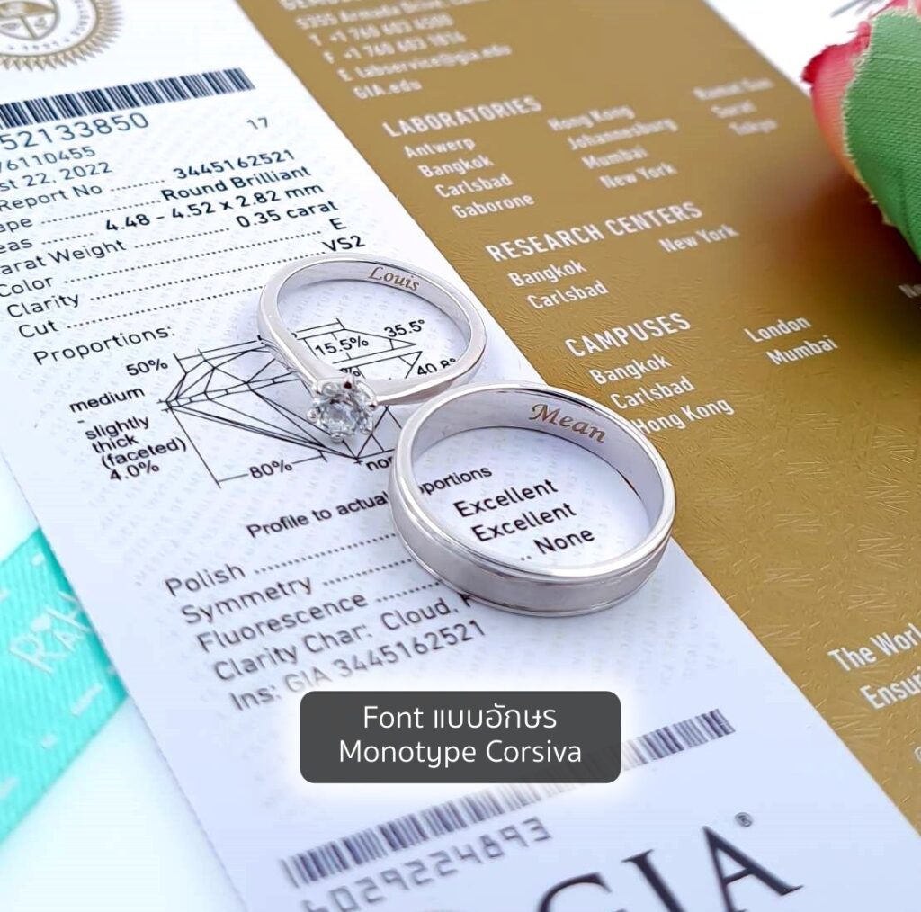 สลักข้อความ แหวนหมั้น สลักข้อความ แหวนแต่งงาน ตัวอย่างข้อความ สลักในแหวนแต่งงาน