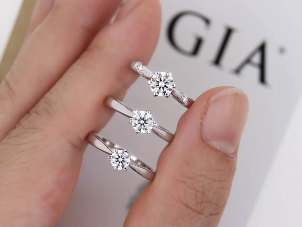 แหวนแต่งงาน แหวนหมั้น แหวนเพชรแท้ แหวนเจ้าสาว เพชรแท้ GIA แหวนชู แหวนชูเม็ดเดี่ยว